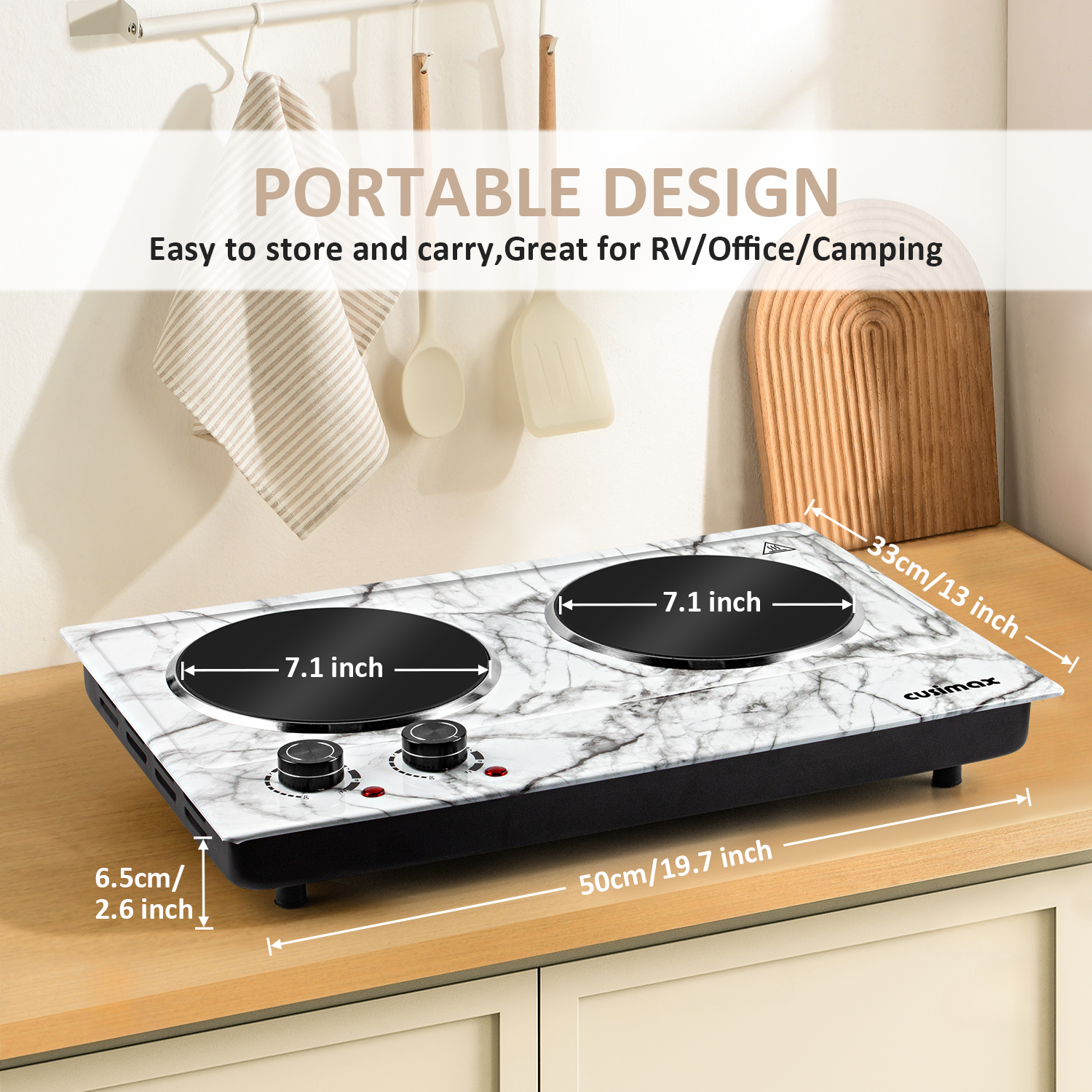 Double-Burner Infrared Ceramic Cooktop detail image 7