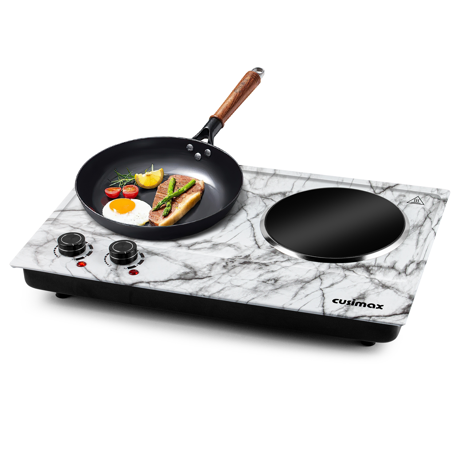 Double-Burner Infrared Ceramic Cooktop