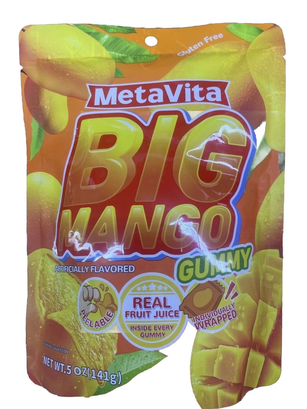 METAVITA Large Peelable Mango Gummies 141g