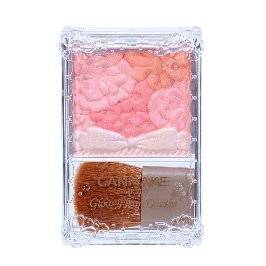 CANMAKE Glow Fleur Cheeks Blush 02 Apricot Fleur 6.3g