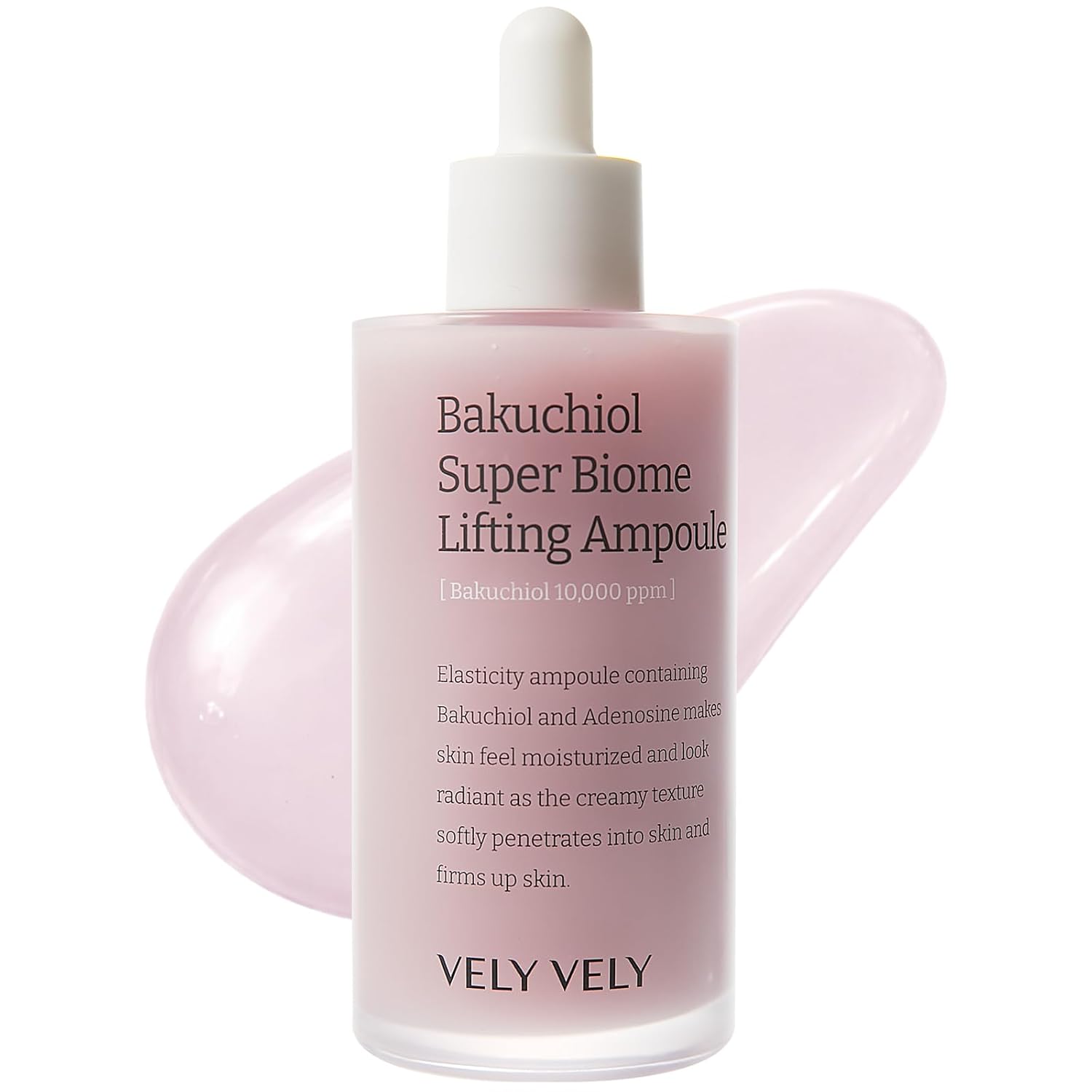 VELY VELY Bakuchiol Super Biome Lifting Ampoule – 10,000 ppm Plant-Based Retinol Alternative + Super-Biome Complex (100 mL)
