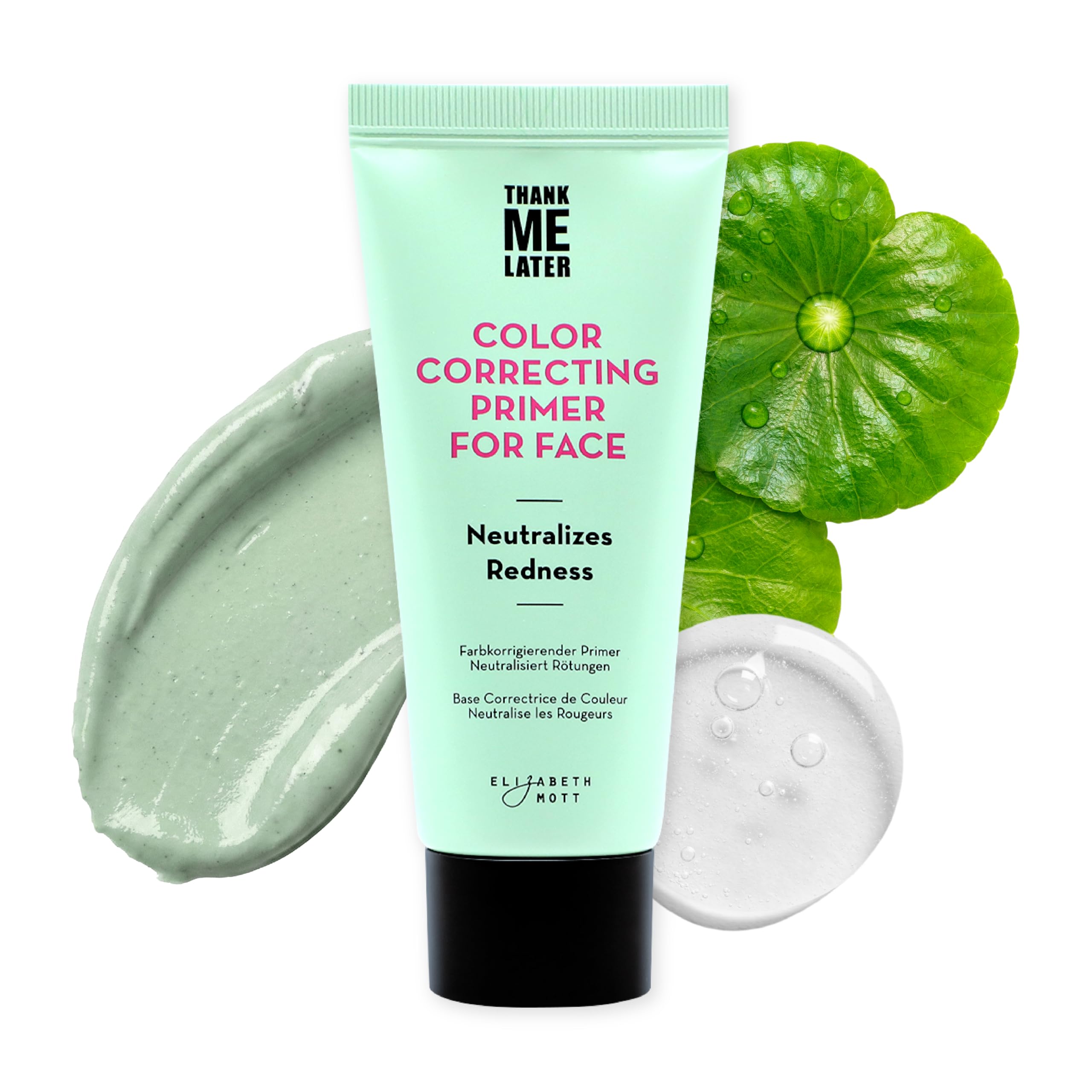 Elizabeth Mott Thank Me Later Color Correcting Primer 30g | Neutralizes Redness, Evens Skin Tone, Cruelty-Free
