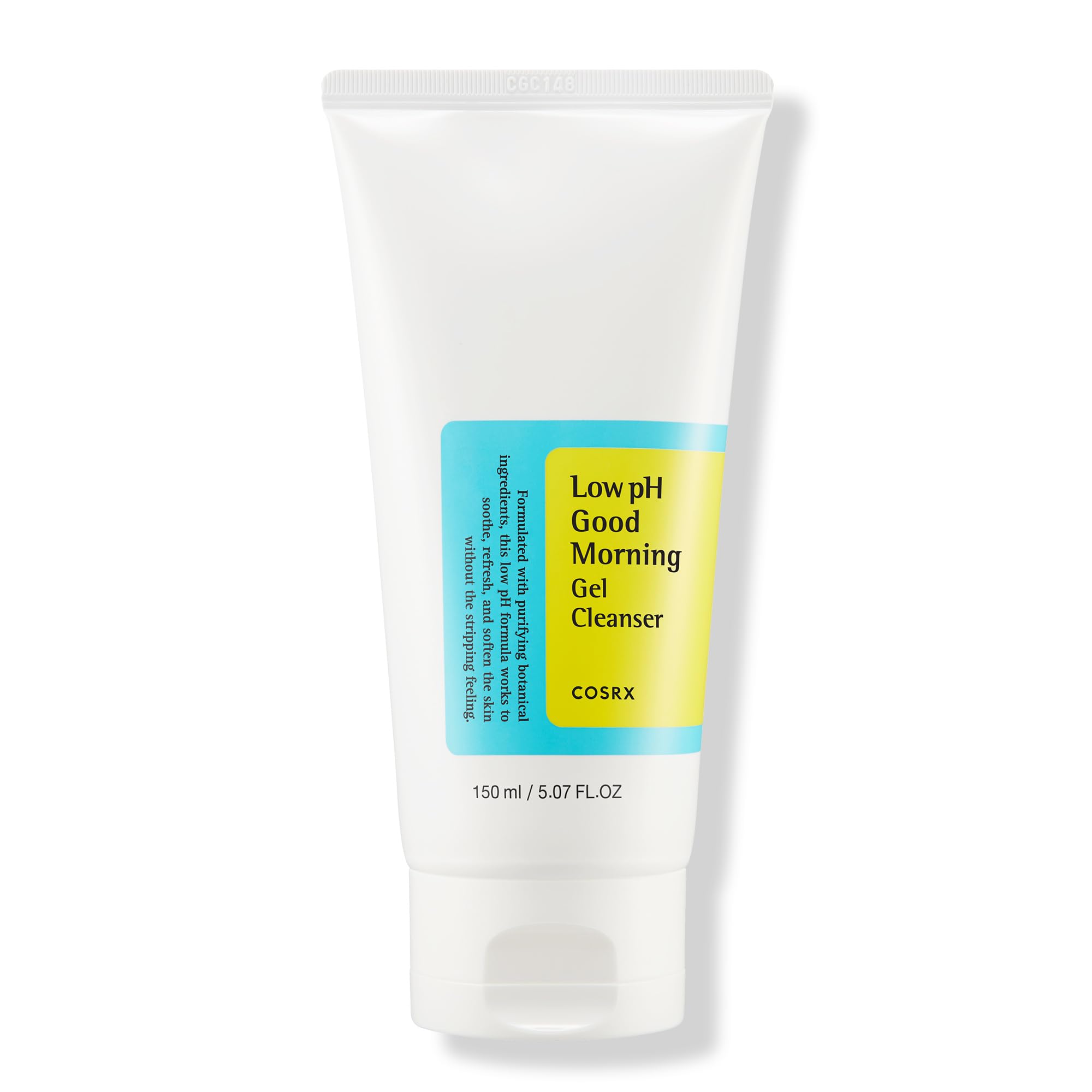 COSRX Low pH Good Morning Gel Cleanser, 5. 07 fl oz — BHA Daily Mild Face Cleanser for Sensitive Skin, pH Balancing Korean Skin Care