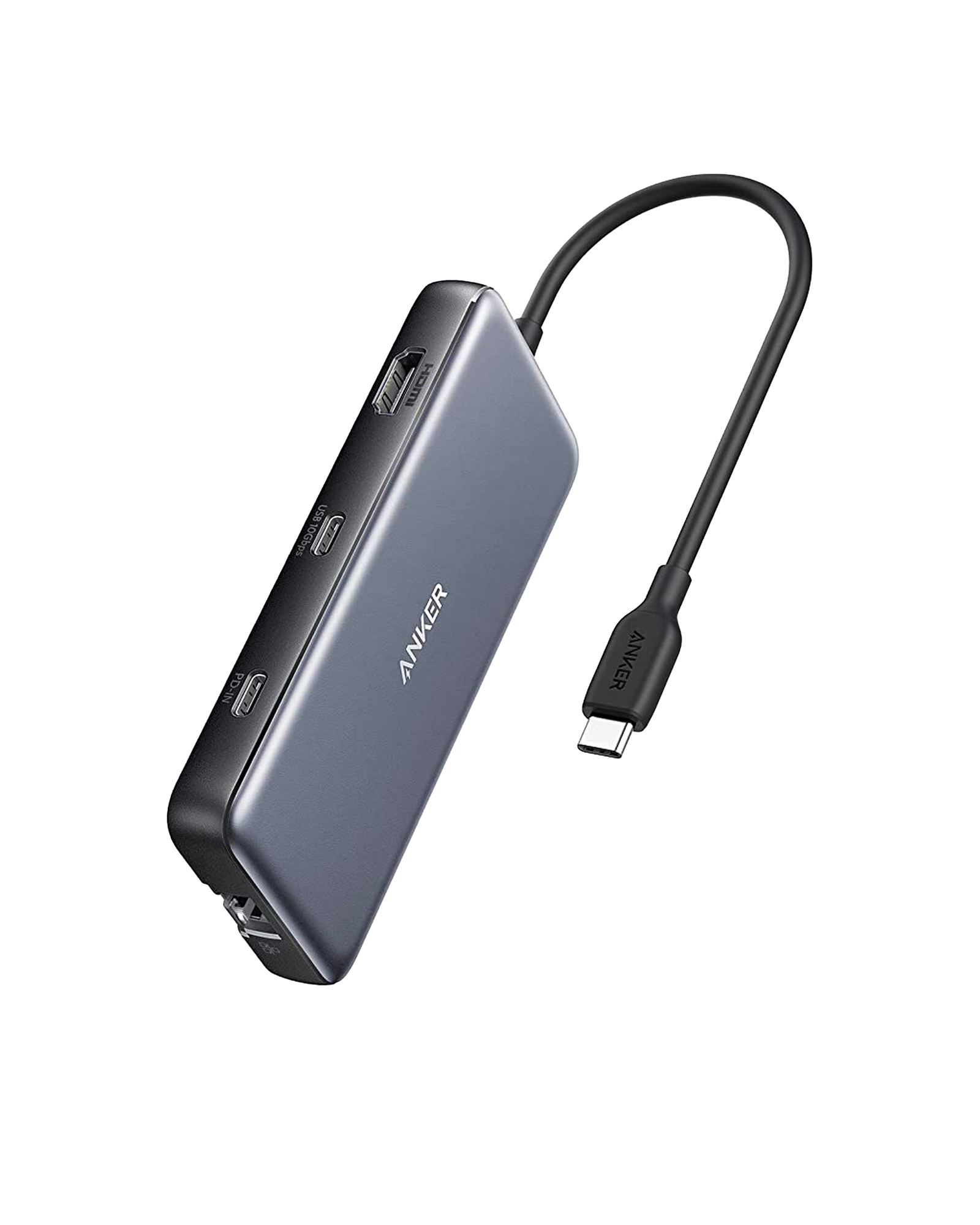 Anker 555 8-in-1 USB-C Hub PD & 4K HDMI, Usb-C Hub with 100W, 4K HDMI, 8-in-1, for MacBook, USB-C Laptops, Displays, Office Use