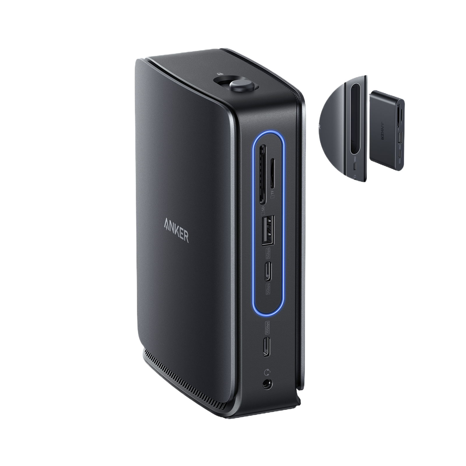 Anker Nano 13-in-1 Dock, Triple Display & Removable Hub, Usb-C Docking Station with 13-in-1, for MacBook, USB-C Laptops, Displays, Office Use