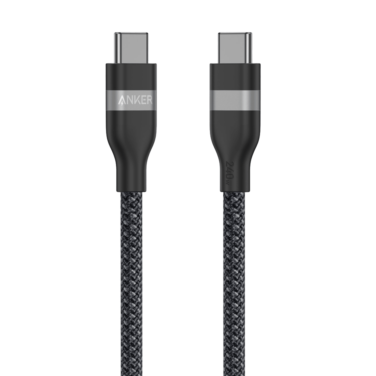 Anker Upcycled-Braided USB-C Cable 30K Bend Life, Usb-C Cable with 240W, 30K, for USB-C Phones, Tablets, Laptops, Charging/Data