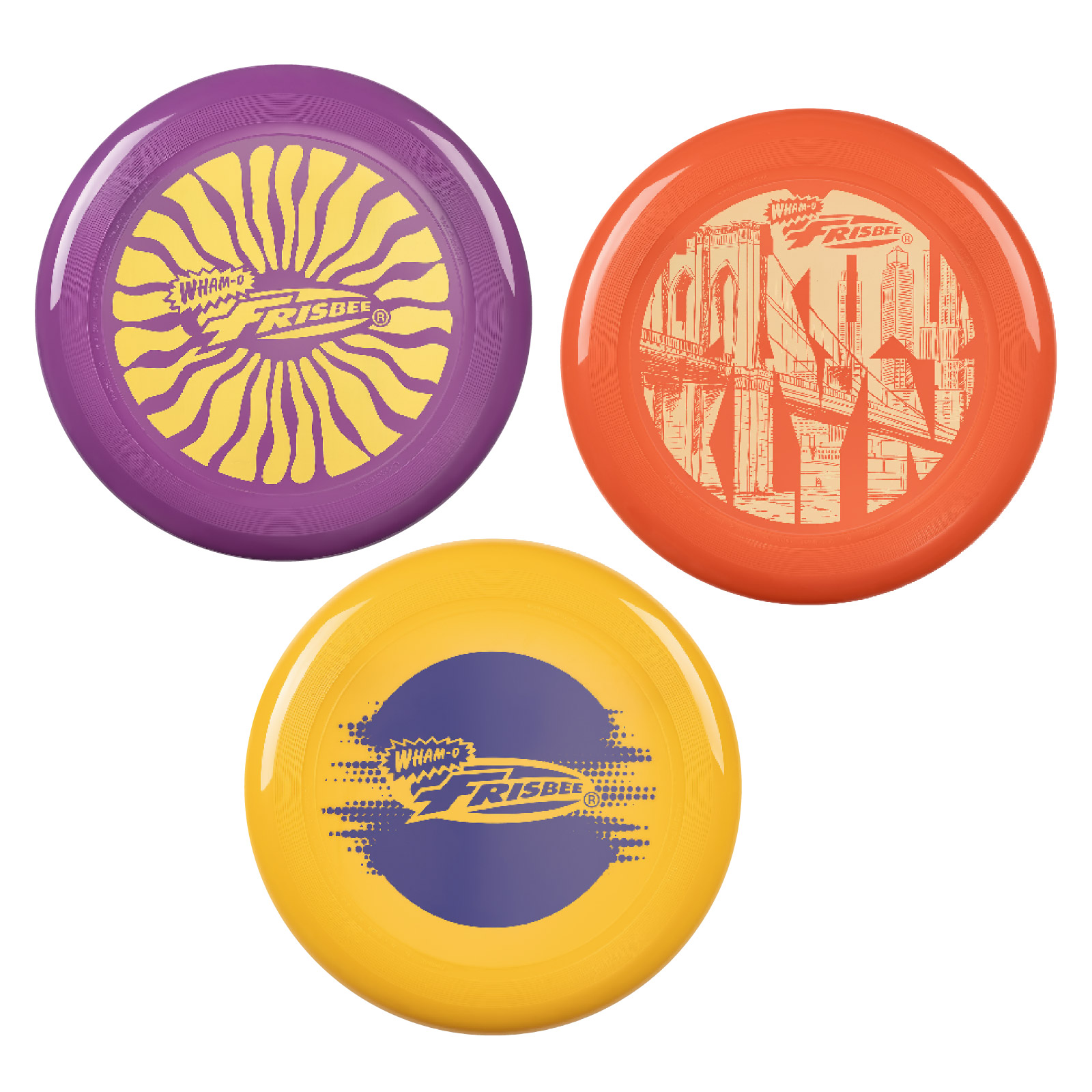 Wham-O 53255 Frisbee Cool Flyer 3 Pack Flying Disc, 9.95 Inch Lightweight Toy for Kids Teens Boys Girls Ages 5+ Outdoor Beach Park Backyard Game - 130g detail image 3