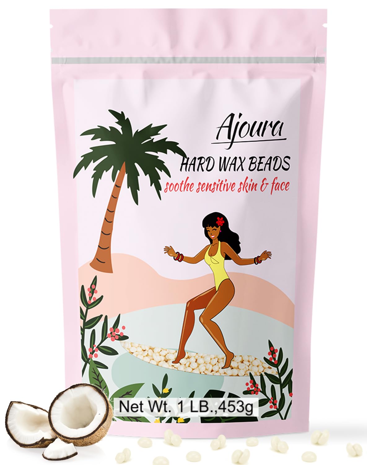 Ajoura 1 磅低熔点敏感肌硬蜡珠(适用于巴西式及比基尼脱毛)