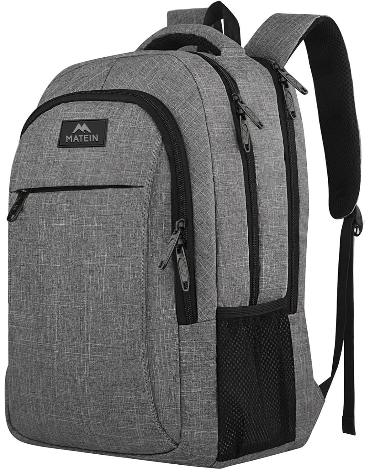 MATEIN Travel Laptop Backpack — Slim Anti-Theft Business Backpack, Water-Resistant College/School Computer Bag, Fits up to 15. 6" Laptop, Grey