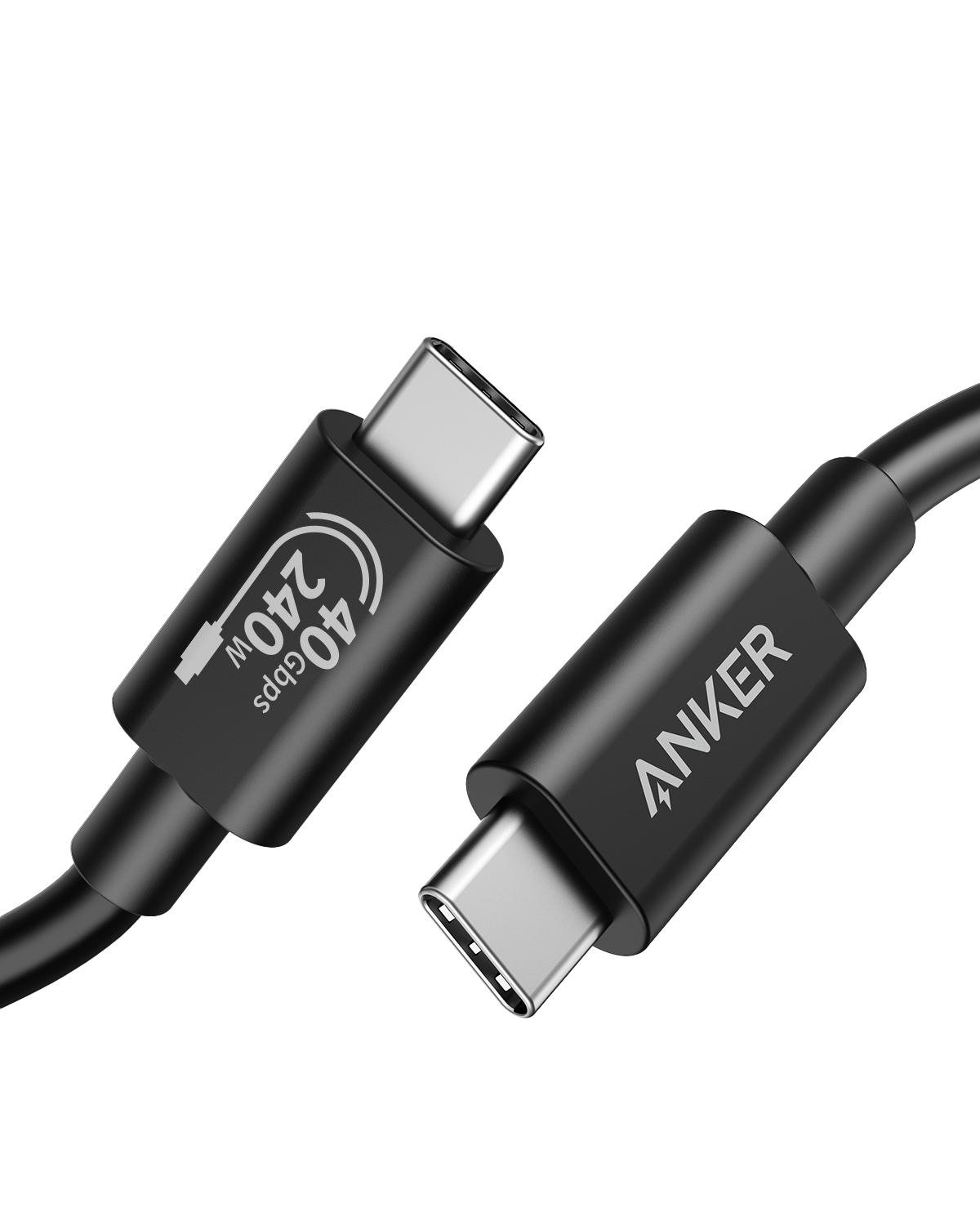 Anker 515 USB-C Thunderbolt 4 Cable, 40Gbps & 8K 60Hz, Usb-C Cable with 8K, 40Gbps, 8K 60Hz, Thunderbolt 4, for USB-C Phones, Tablets, Laptops, Charging/Data