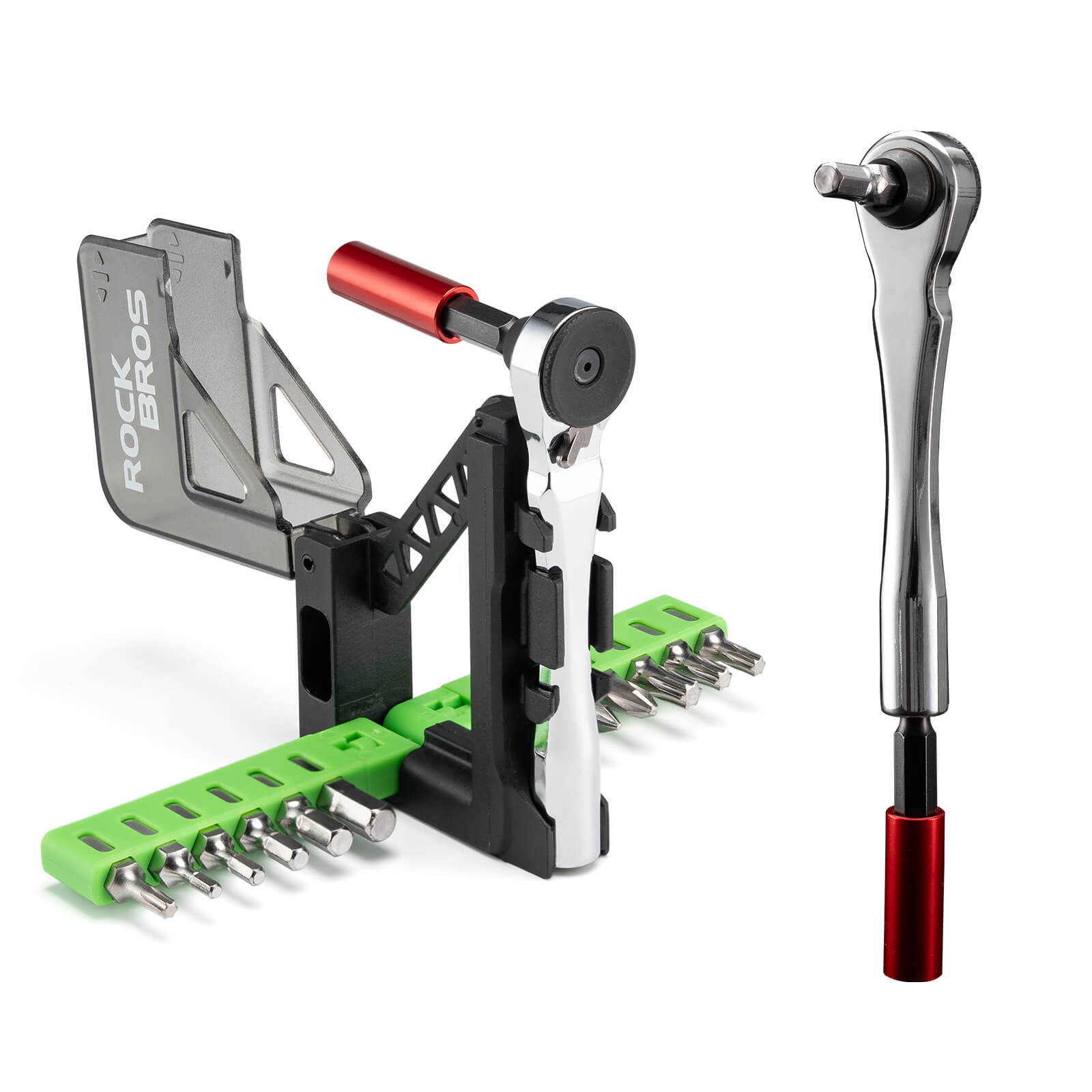 ROCKBROS Mini Ratchet Bike Tool Set|Approx. 158g Aluminum Alloy Portable Repair Tool — For Cycling & Outdoor Use