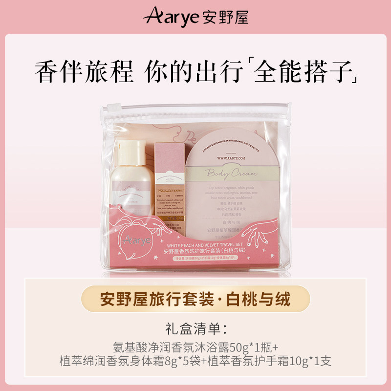 Aarye Travel Fragrance Care Set — 50g + 10g + 8g×5 (Portable Travel Size)