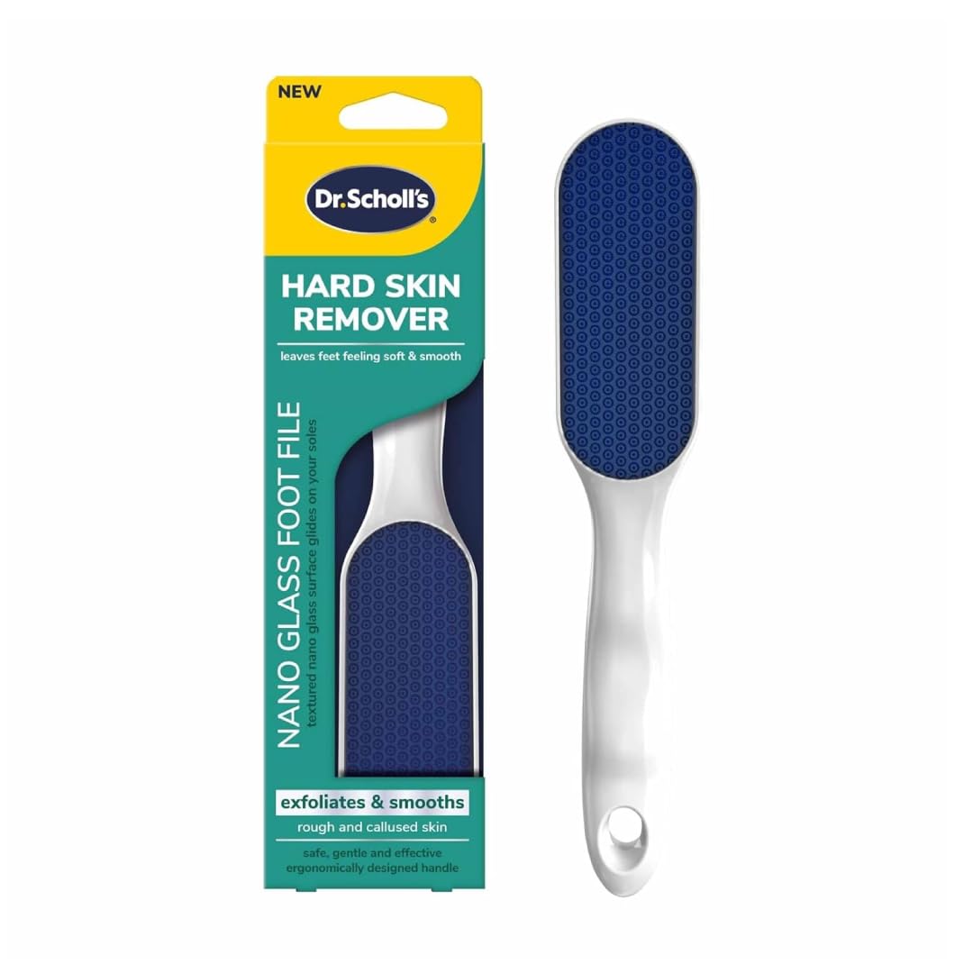 Dr. Scholl's Nano Glass Foot File – Hard Skin & Callus Remover, Waterproof