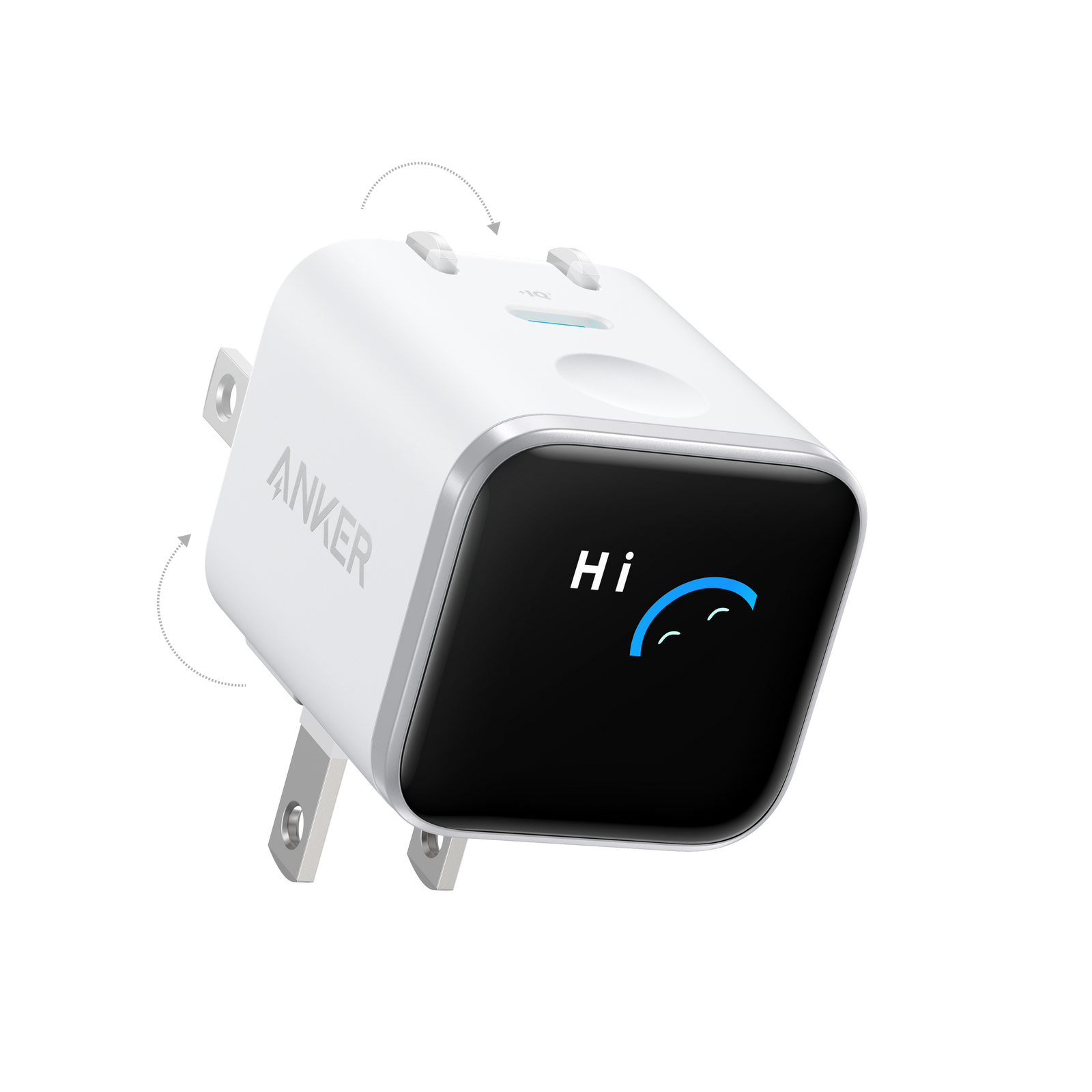 Anker Nano 45W Foldable Charger, Smart Display & Care Mode, Wall Charger with 45W, for iPhone, iPad, MacBook, Samsung Galaxy, Travel/Office
