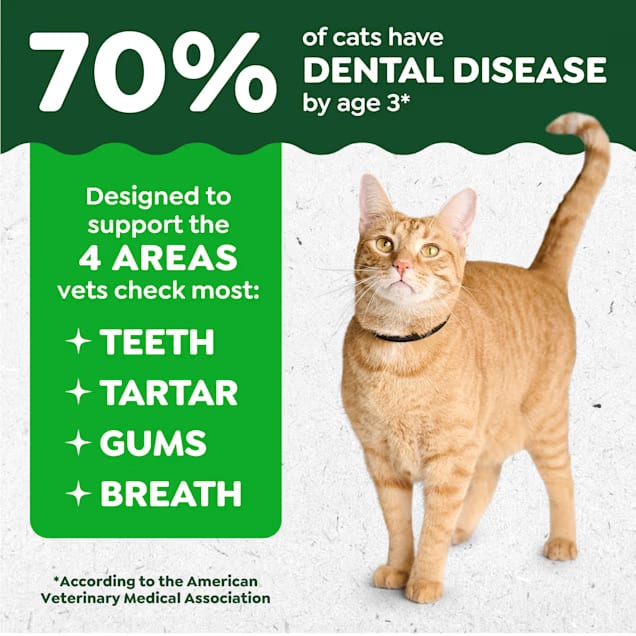 Feline Greenies Cat Dental Treats, Catnip Flavor, 2.1 oz Portable Pack, VOHC Accepted—Helps Reduce Plaque & Tartar Buildup, Crunchy Dental Chews for Adult Cats, Freshens Breath, Natural Ingredients, Highly Palatable, Imported from the USA detail image 5