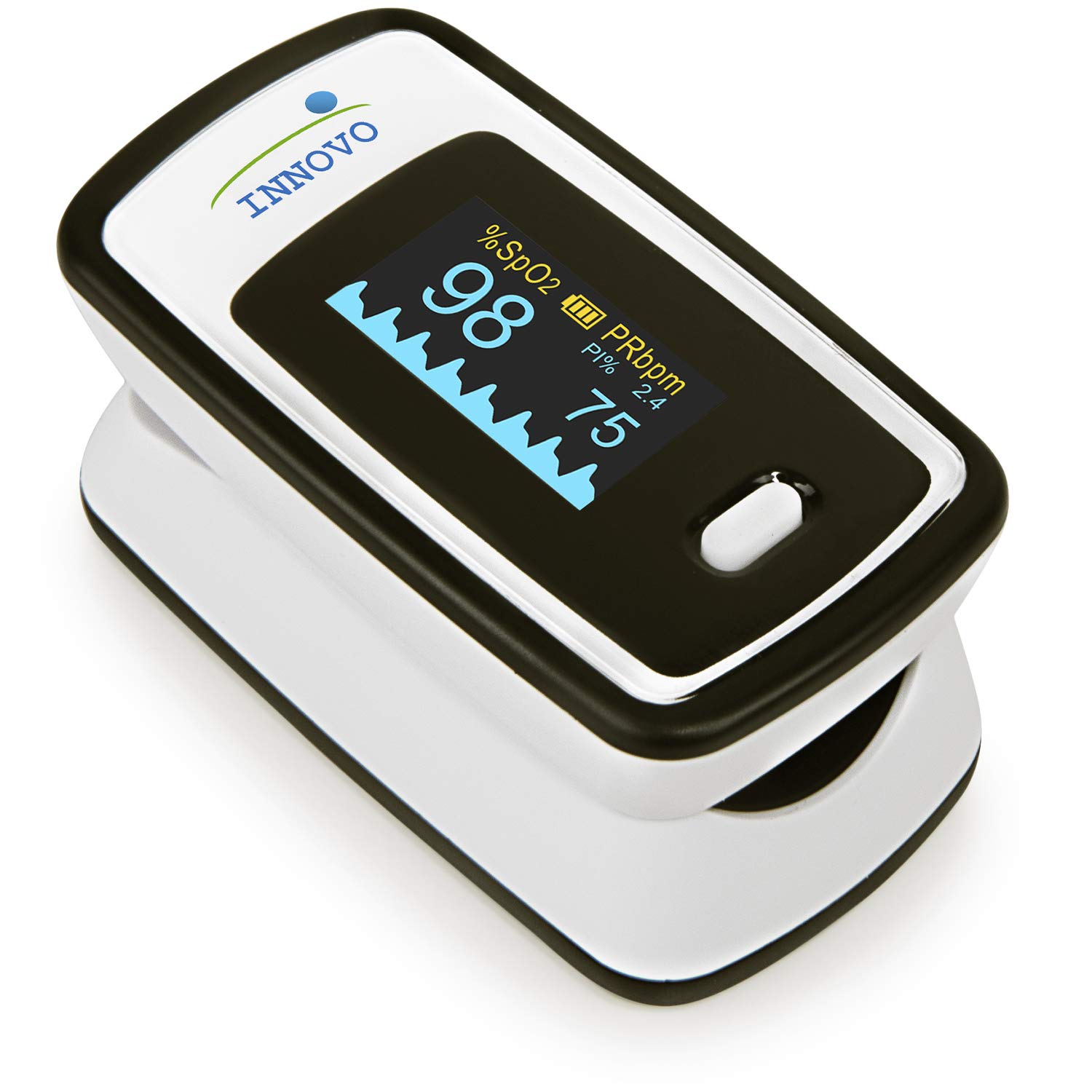 Innovo Deluxe iP900AP Fingertip Pulse Oximeter with Alarm, Plethysmograph and Perfusion Index
