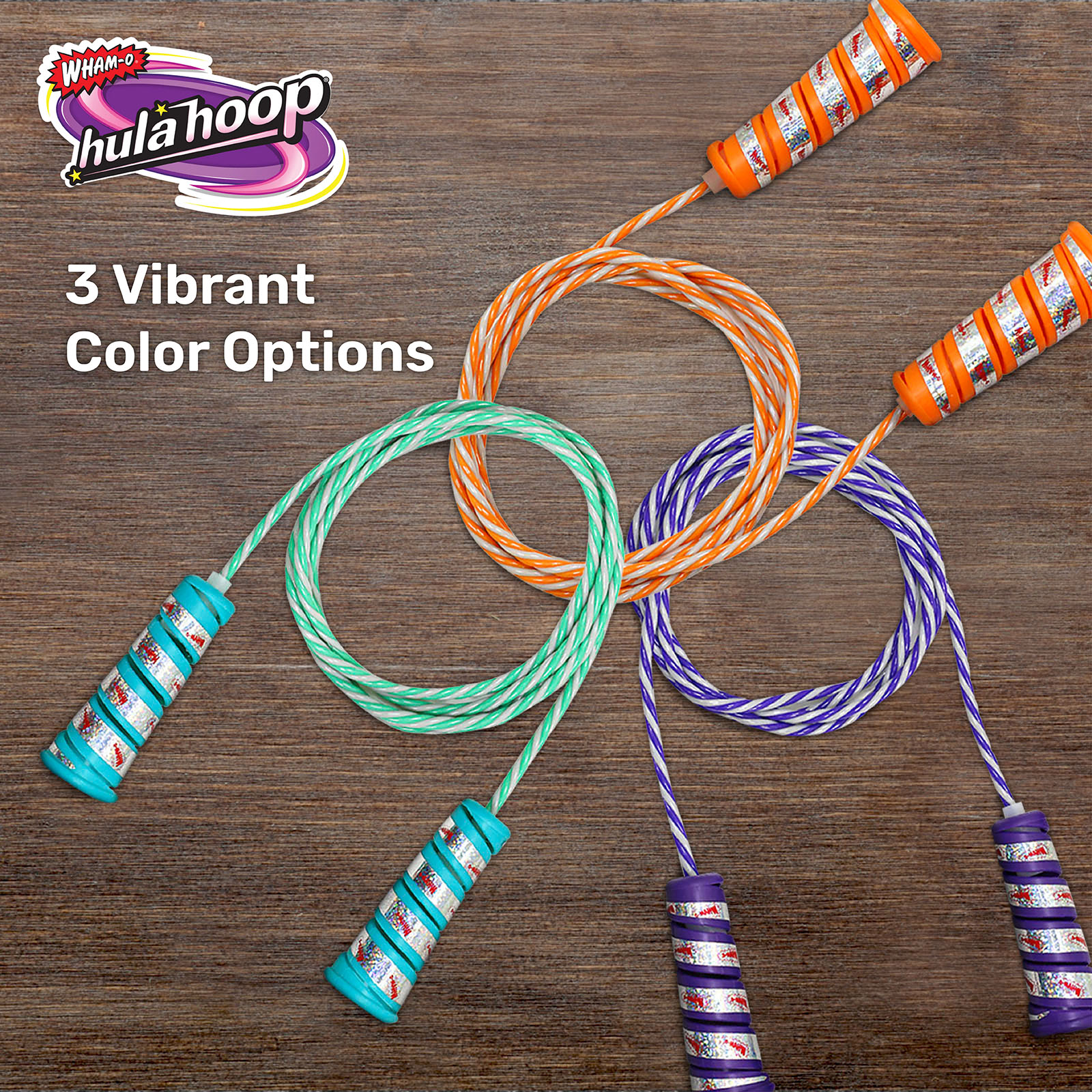 Wham-O Hula Hoop Jump Rope Non-Slip Jump Rope Suitable for Home/Outdoor Use - Green detail image 4