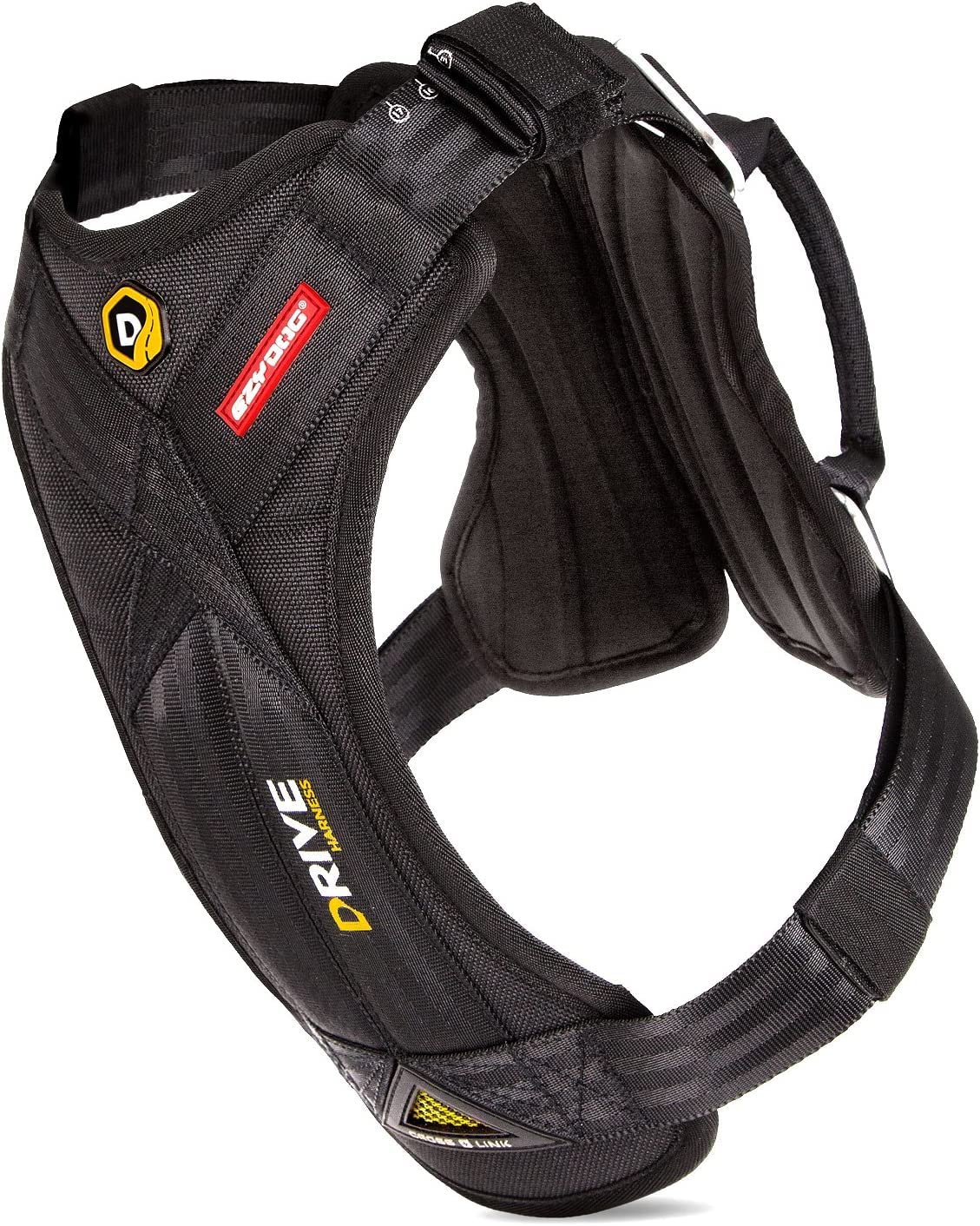 EzyDog Drive Dog Car Harness – Crash-Tested & FMVSS 213 Certified, Adjustable Padded Harness (Medium)