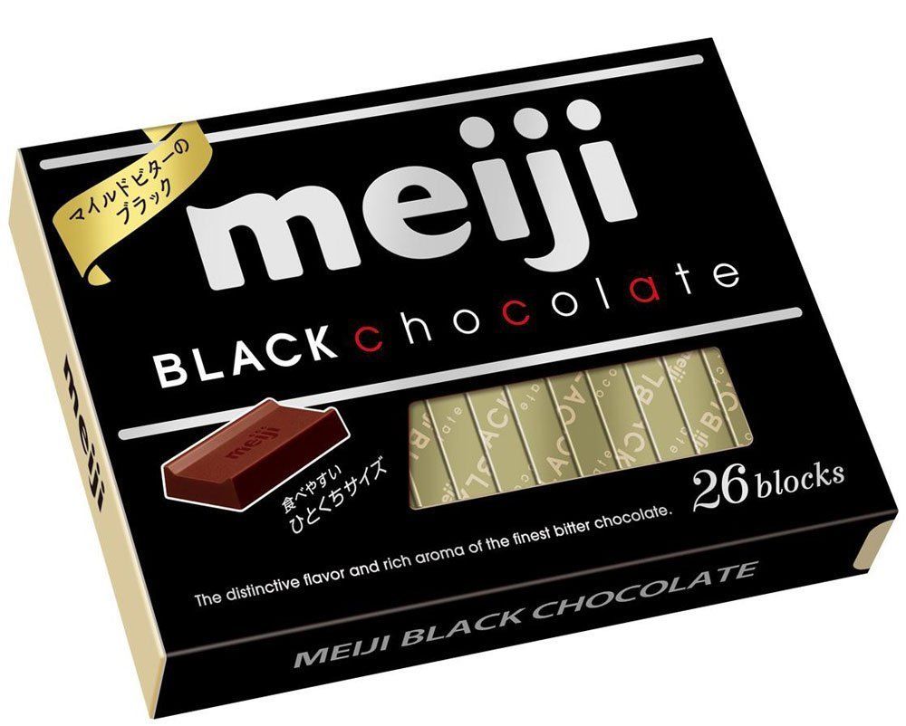 MEIJI Black Chocolate Box, 26 Pieces, 120g