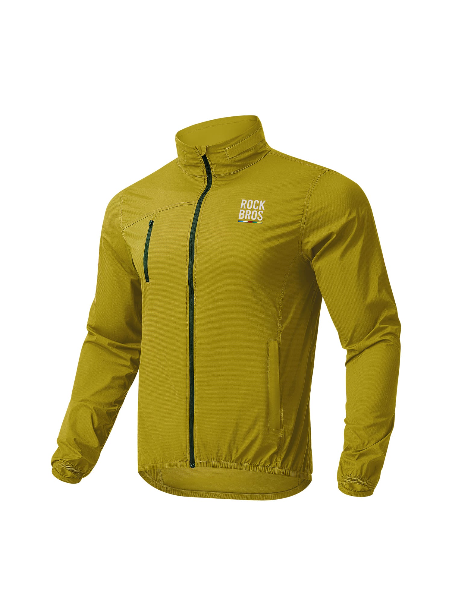 ROCKBROS ROAD-TO-SKY Men's Cycling Jacket, Lightweight Windproof Bike Windbreaker, Packable Running Jacket for Road Bike MTB Hiking Outdoor Sports
