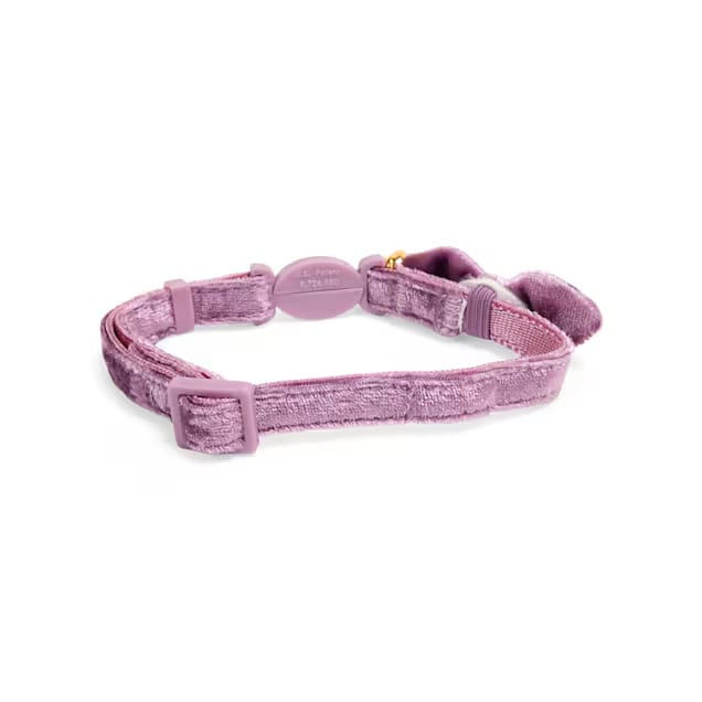 YOULY Heirloom Series Velvet Breakaway Cat Collar with Metal Bell Charm (Multiple Colors) — Stylish Morandi Tones for Indoor Cats, Social & Photo Moments detail image 8