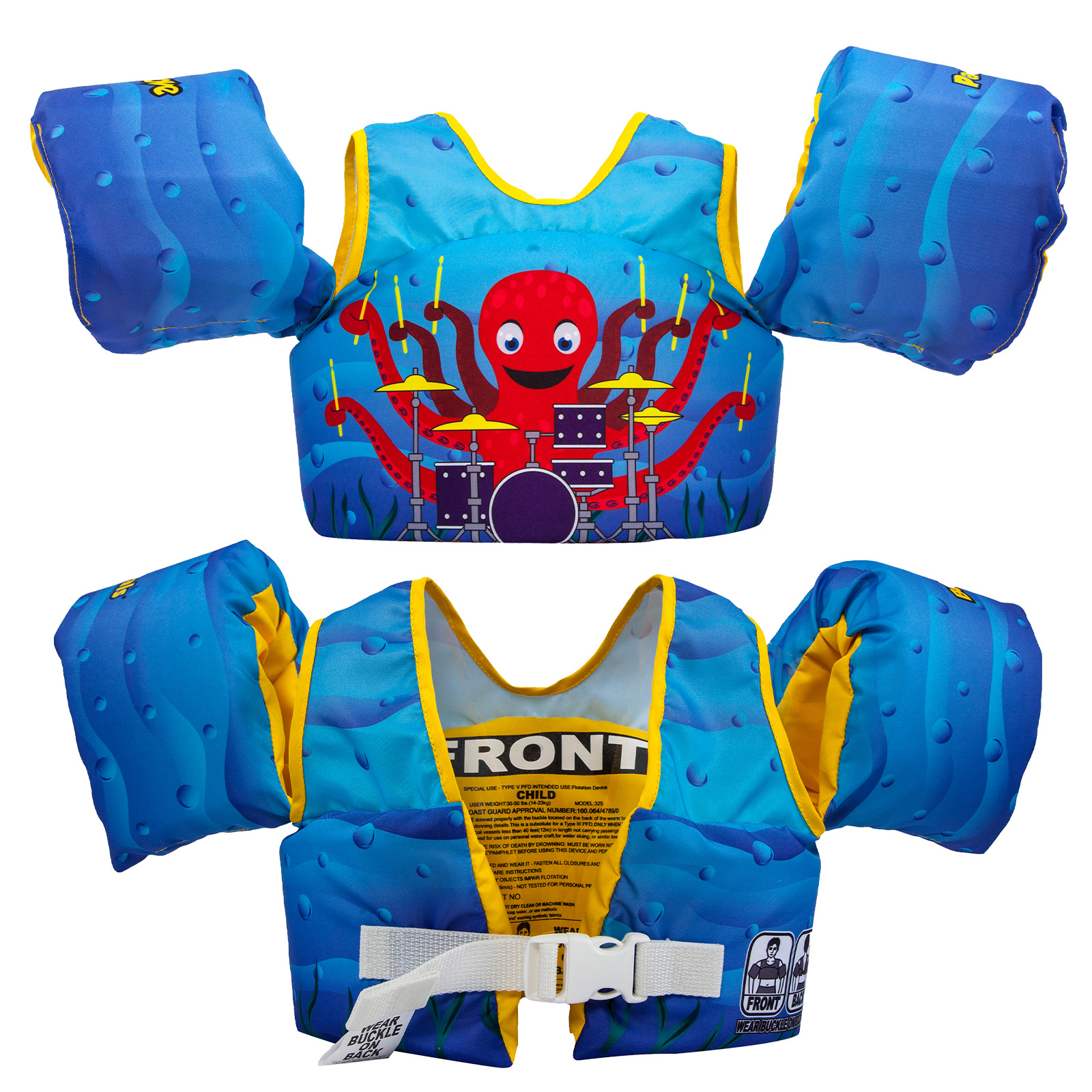 Body Glove 13226 Paddle Pals Octo Dream Kids Swim Vest | Child Water Safety Float Vest for Pool, Beach & Swimming