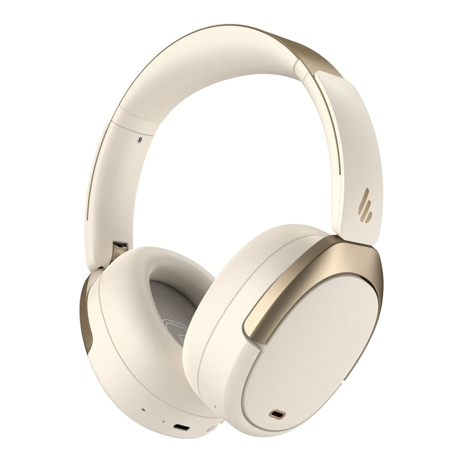 Edifier WH950NB Wireless Headphones – Over-Ear Active Noise Cancelling, Bluetooth 5.3, Hi-Res Audio – Ivory White