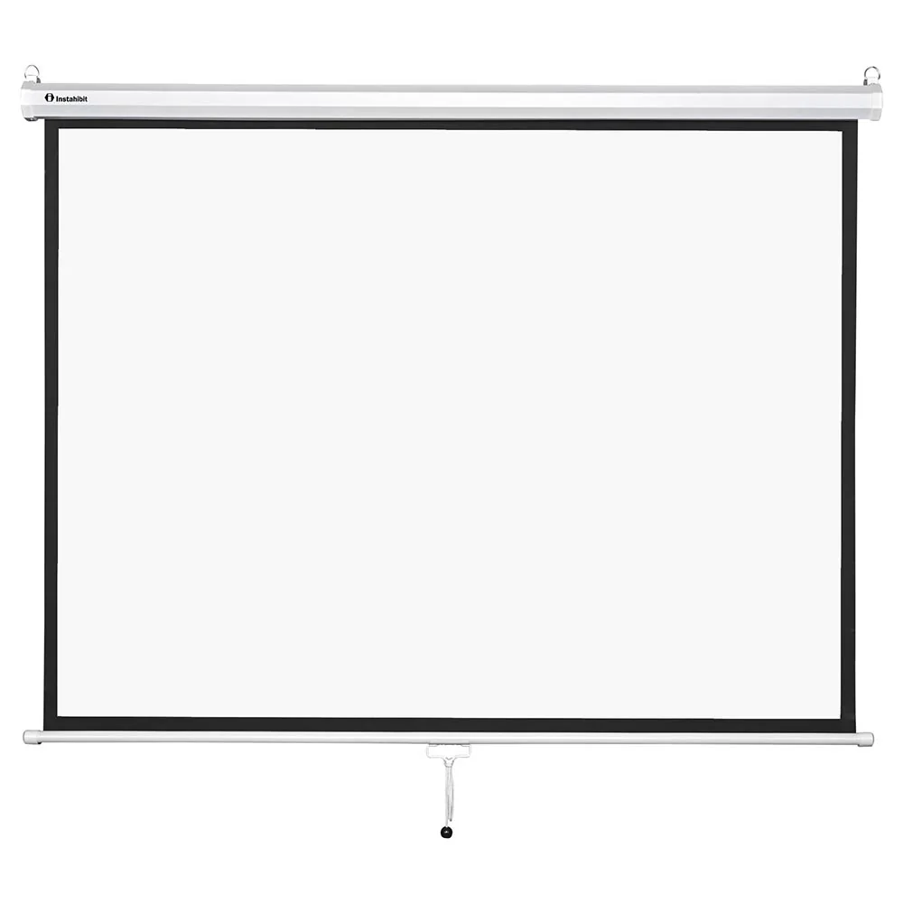4:3 Retractable Manual Projection Screen 72" Ceiling Wall