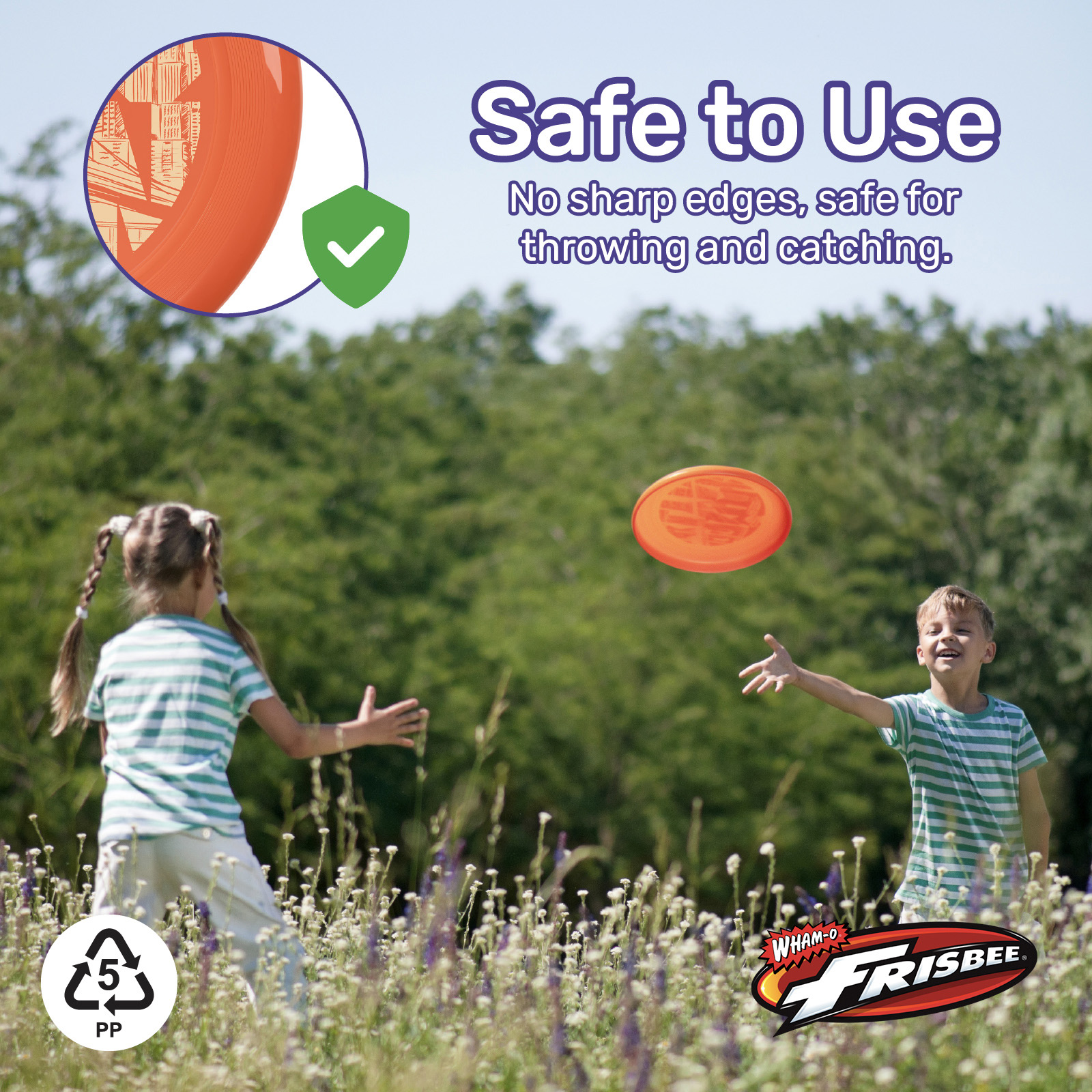 Wham-O 53255 V1 Frisbee Cool Flyer Flying Disc, 9.95 in Lightweight Toy for Kids & Teens, Ages 5+, Outdoor Beach Park Backyard Game - 130 g detail image 7