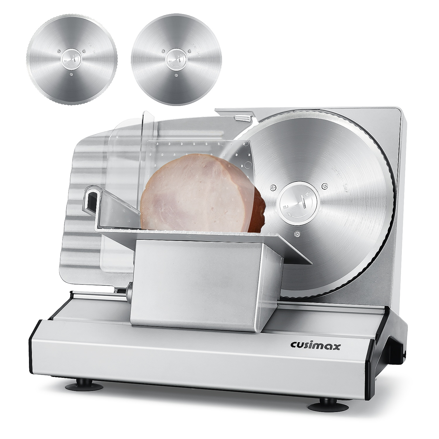 CUSIMAX CMFS-1905S-DOUBLE Electric Food Slicer (Dual Blades)
