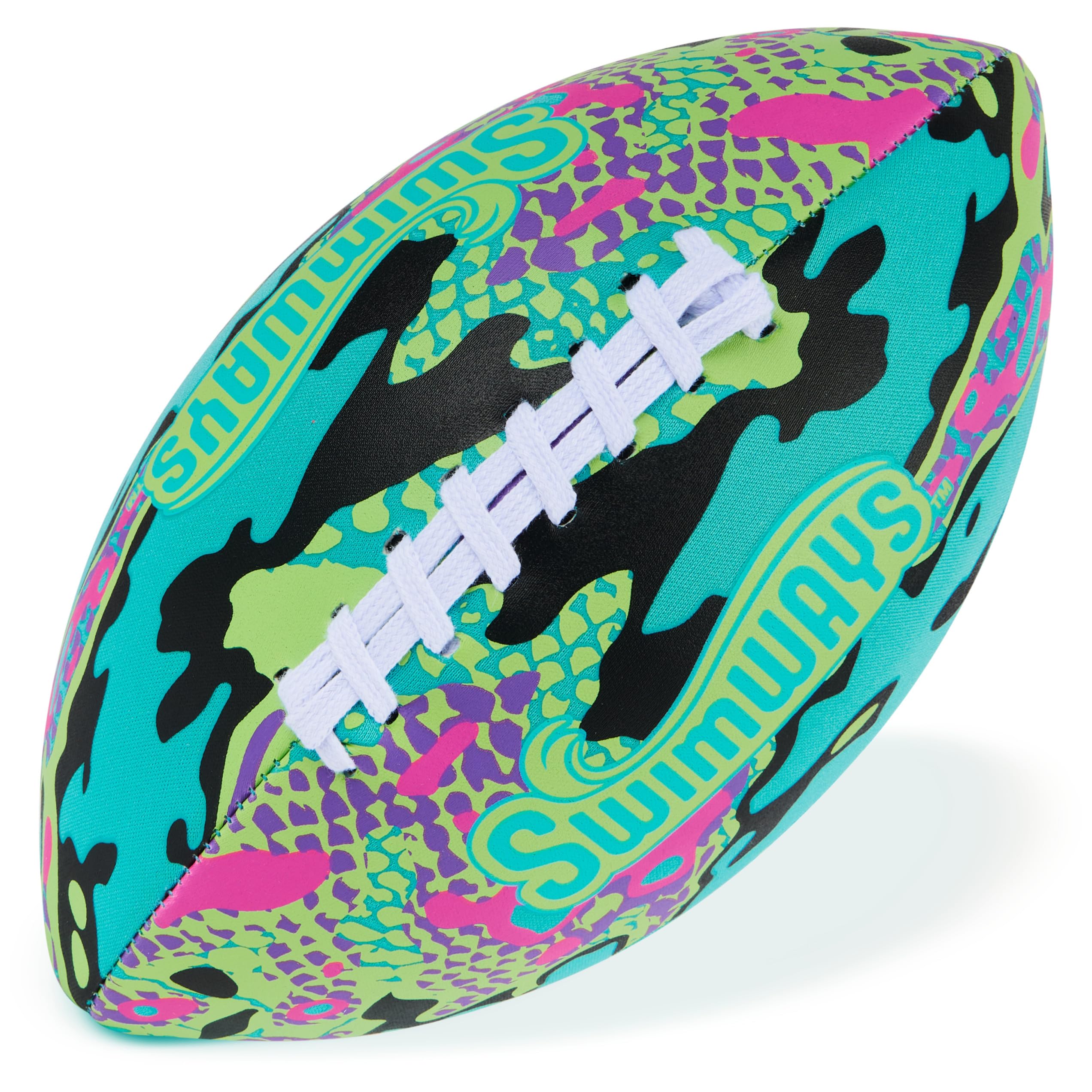 Swimways Hydro Waterproof Football, Outdoor Games for Adults and Kids, Swimming Pool Accessories and Pool Party Games,9. 25 Inches, Green