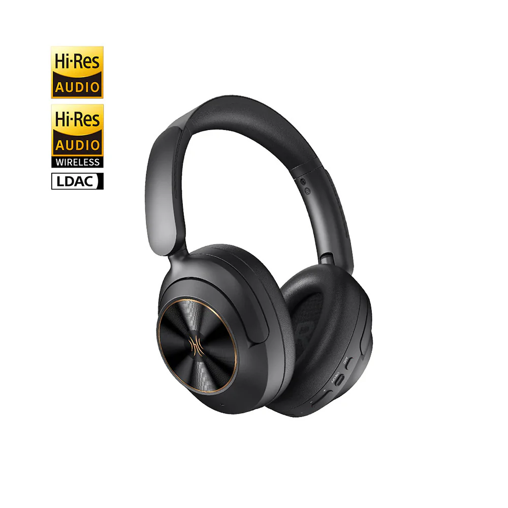 OneOdio Focus A6 — 75H Battery, −48dB Hybrid Active Noise Cancelling Bluetooth Over-Ear Headphones, Hi-Res LDAC Sound, Bluetooth 6.0 — Ideal for Commuting, Travel, Office and Music