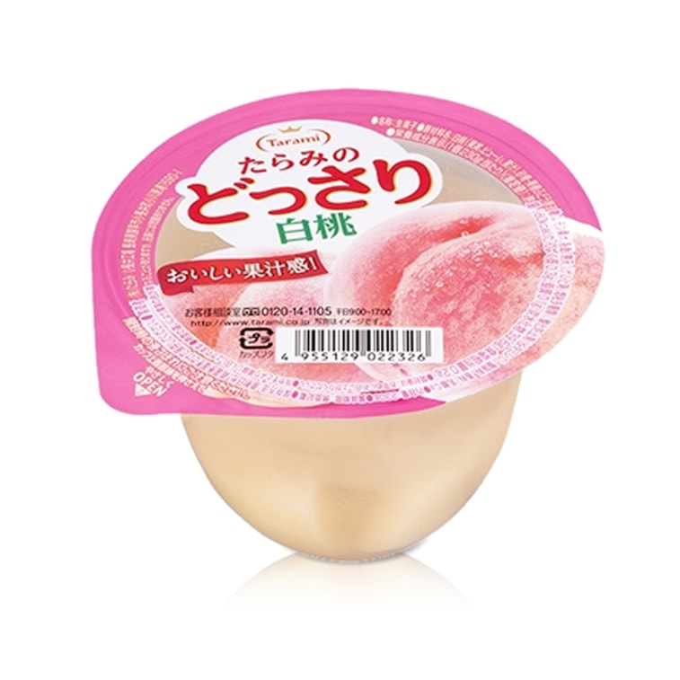 TARAMI White Peach Jelly with Fruit Pieces 230g