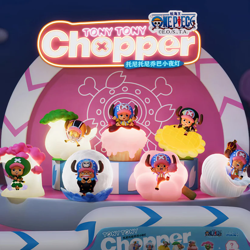One Piece Chopper Rechargeable Dimmable Night Light Blind Box 8–10cm Single Random Box Warm Light Cute Decor