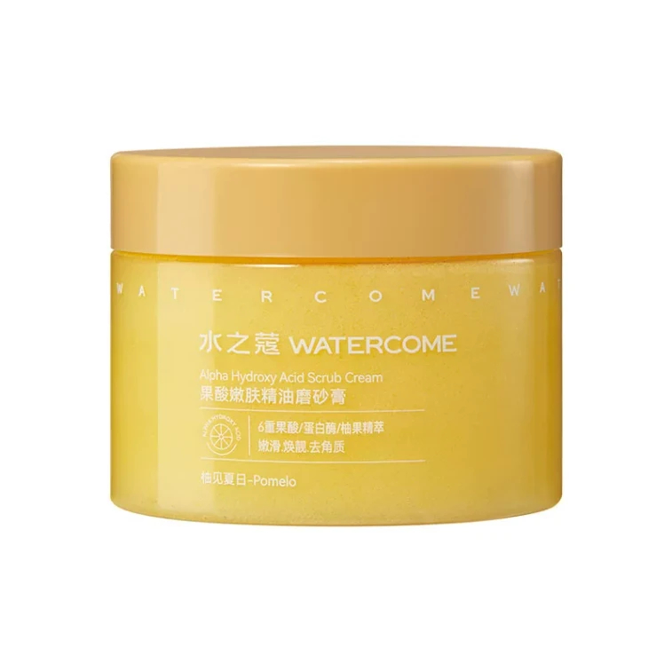 Watercome Alpha Hydroxyl Acid Scrub Cream, Nourishing Brightening for Whole Body, 180g