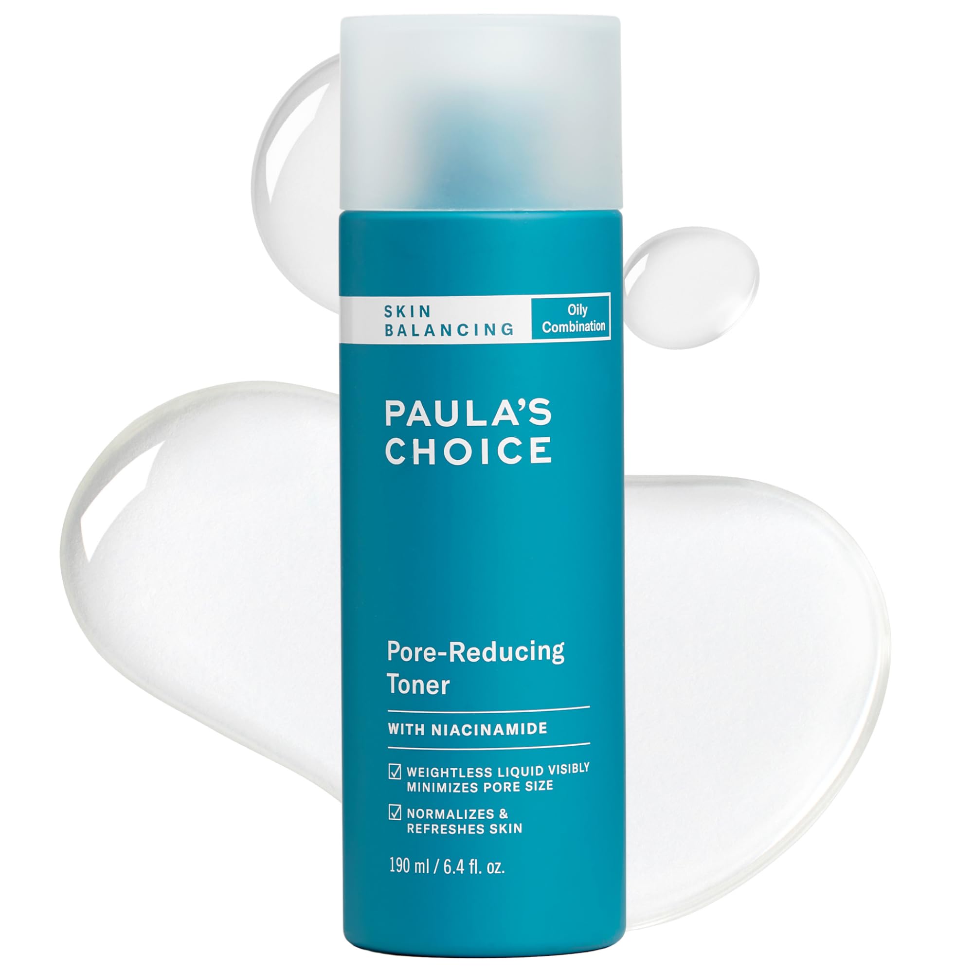 Paula's Choice Tónico con Niacinamida para Controlar el Sebo (Piel Mixta/Grasa) | Minimiza Poros y Controla el Brillo