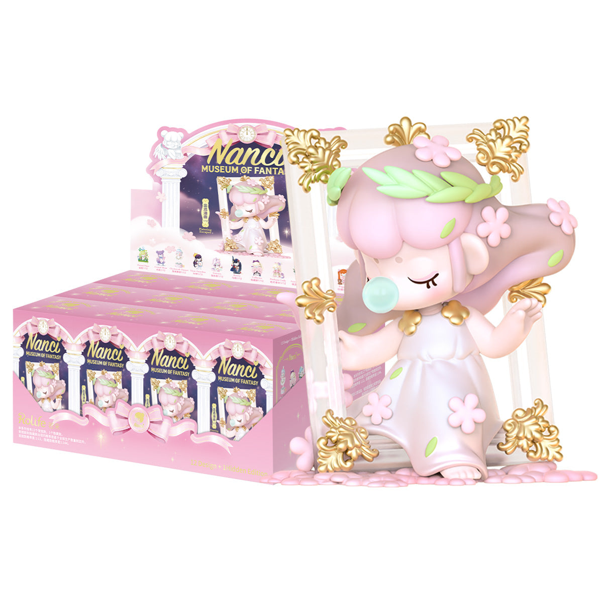 Rolife Nanci Museum of Fantasy Blind Box Figure — 1 Random Piece; Fantasy Art Collectible Display, 12 Regular + Mermaid Seashell Hidden Variant; Unicorn Mermaid Oil Painting Perfume Clock Design — Gift for Nanci Fans & Blind Box Collectors