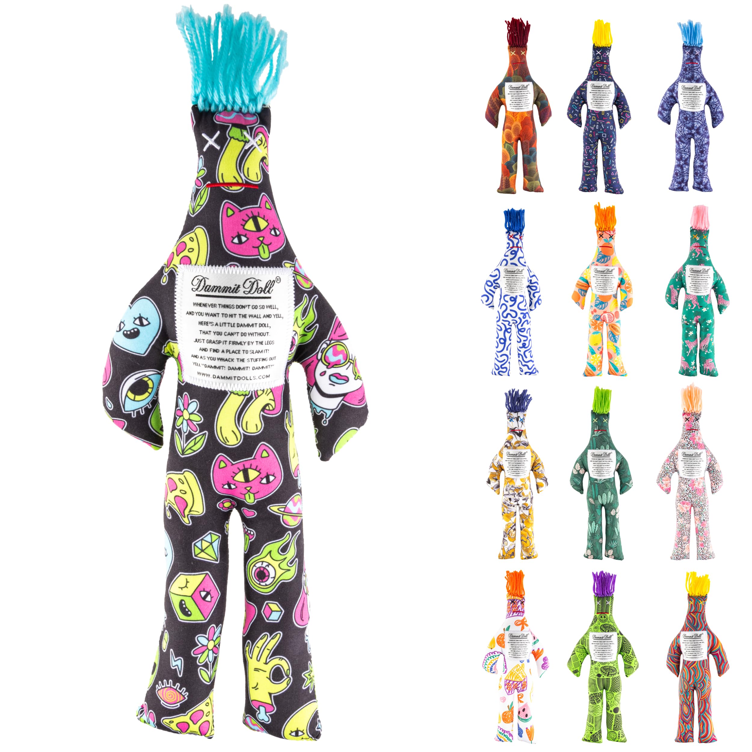 Dammit Doll — Funny Stress Relief Toy (Random Color/Pattern) · Single Pack