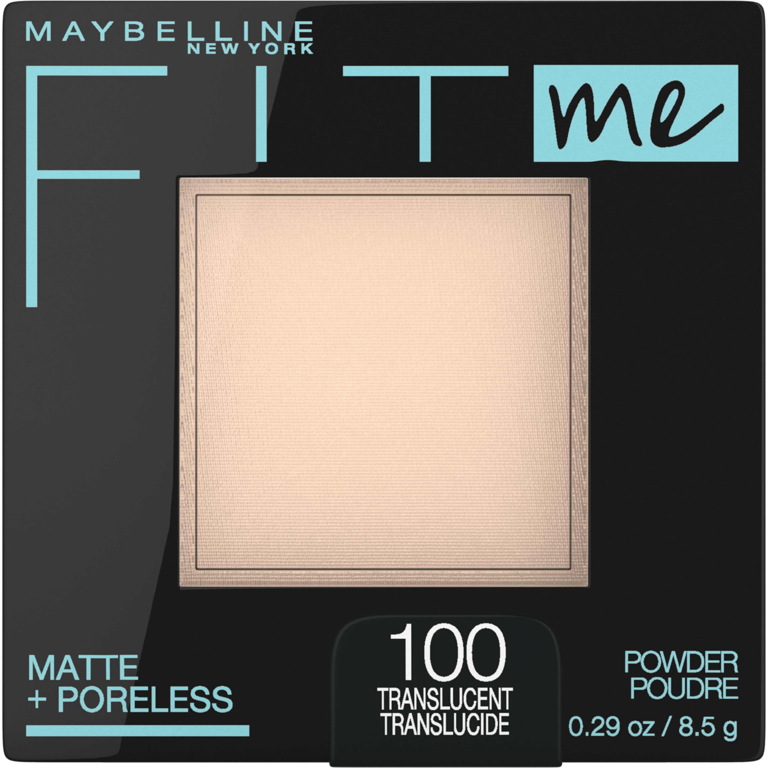 Maybelline Fit Me Matte + Poreless Pressed Powder, Translucent, 1 Count