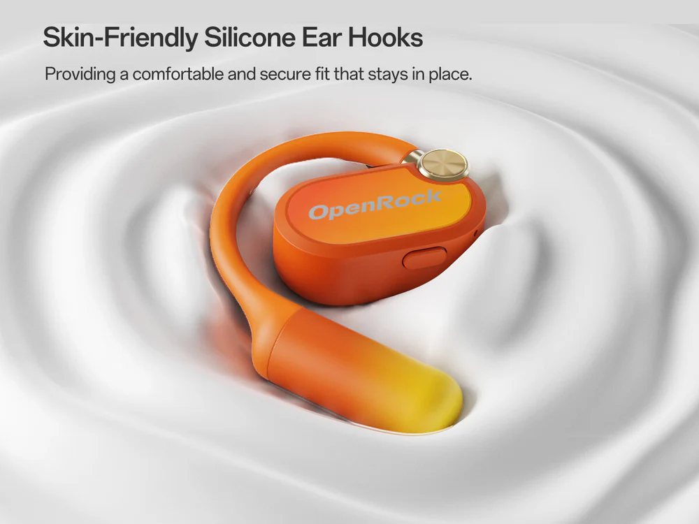 OpenRock X | 48H Battery Life Open-Air Bone-Conduction Bluetooth Sports Earphones, IPX5 Water-Resistant, Four-Mic Noise Reduction, Adjustable Ear Hooks — Ideal for Running, Cycling, Gym & Commuting detail image 6