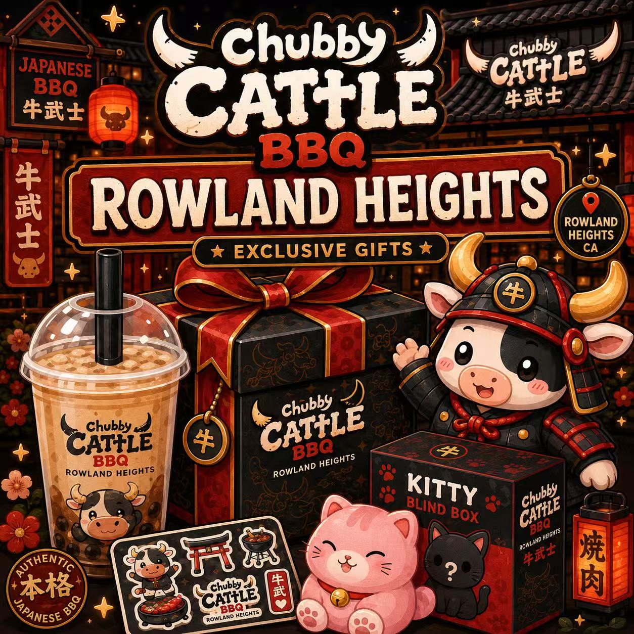 Chubby Cattle Rowland Store — In‑Person Gift