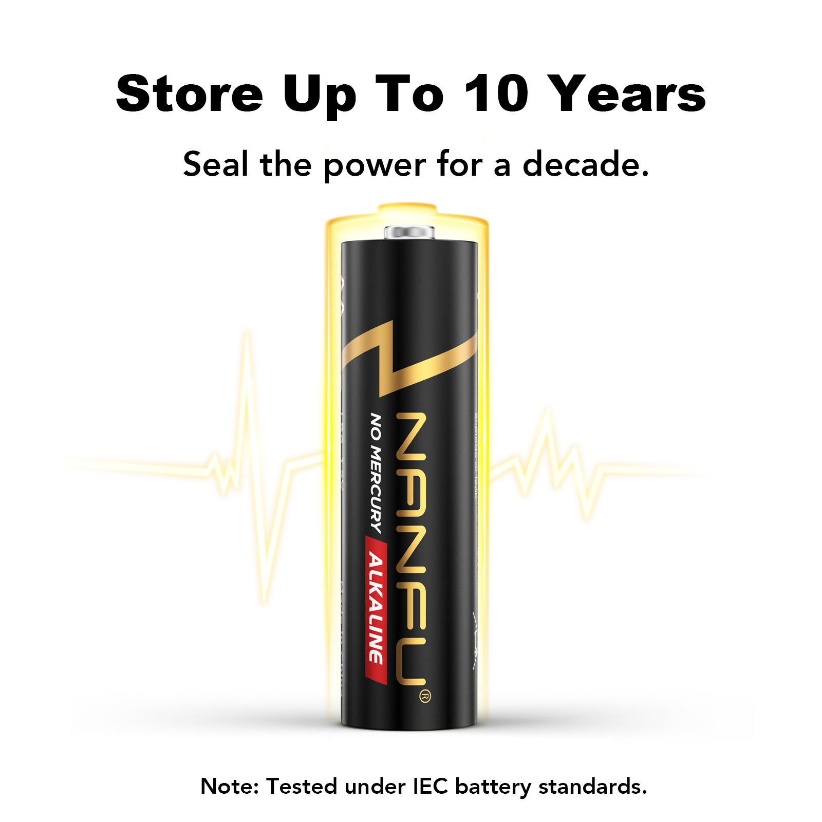 Nanfu AA Alkaline Batteries, 48-Pack|1.5V — Suitable for Remotes, Flashlights, Toys & Household Devices detail image 3