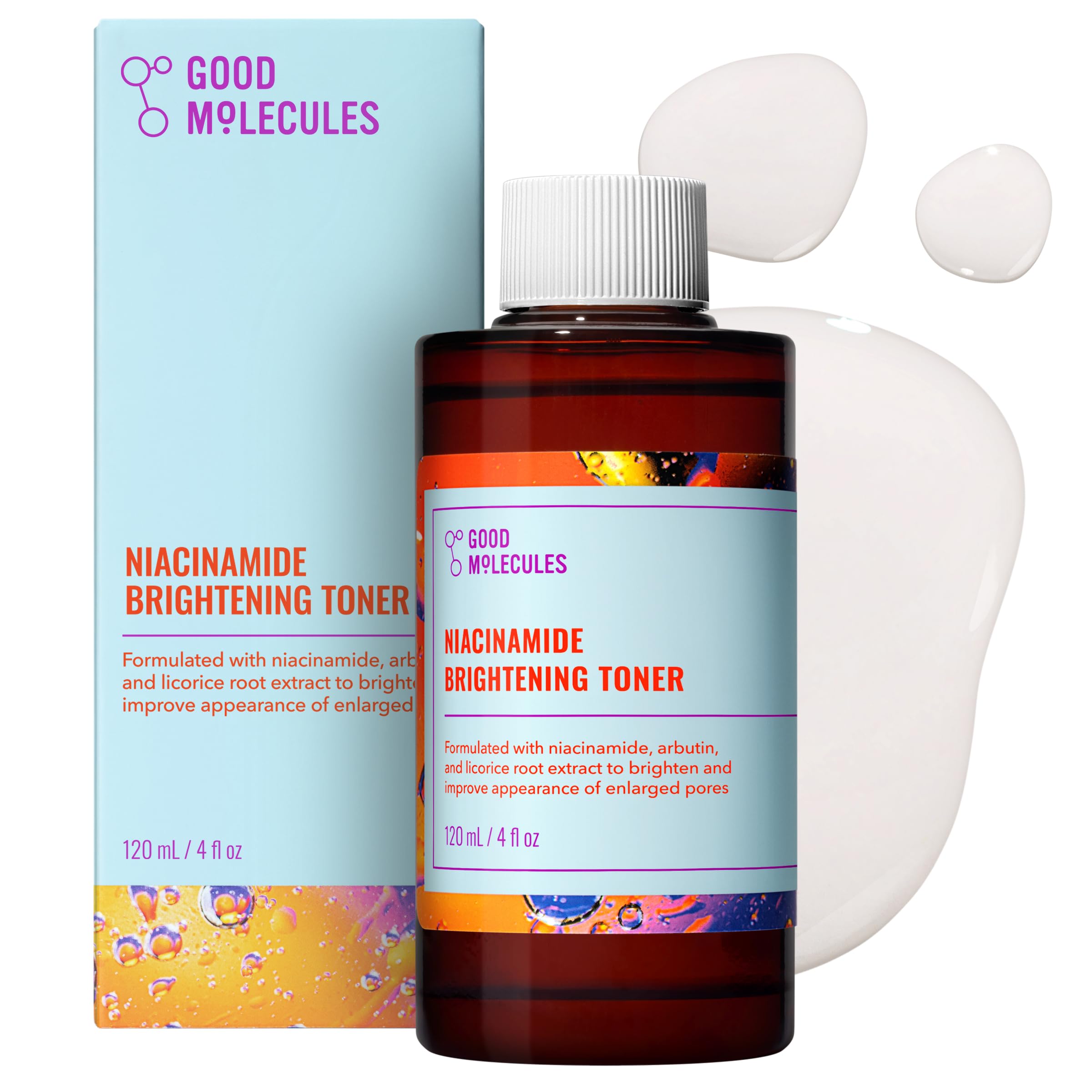 Good Molecules Niacinamide Brightening Toner – Alcohol-Free Toner with Niacinamide, Arbutin & Licorice Root Extract