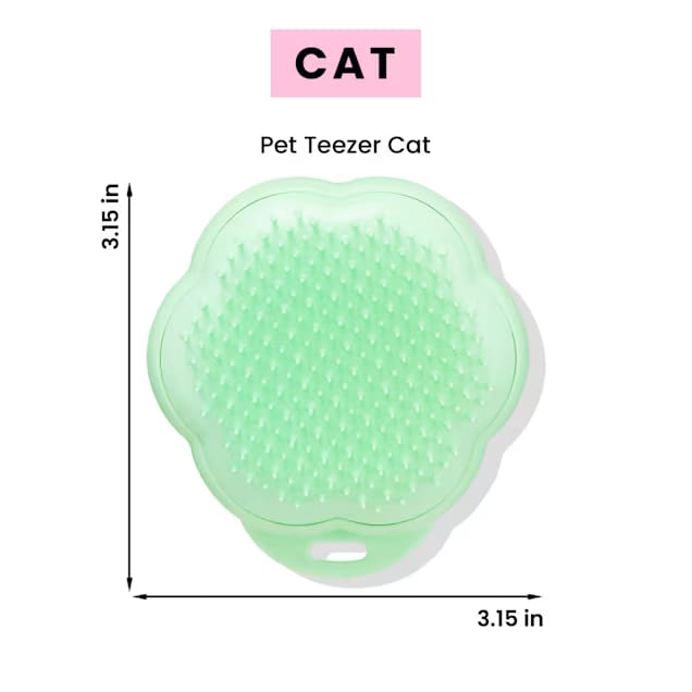 Pet Teezer Cat Detangling Brush (Purple) — Patented Ergonomic Handle, Easy Grip, Rinses Clean, For All Cat Breeds detail image 6