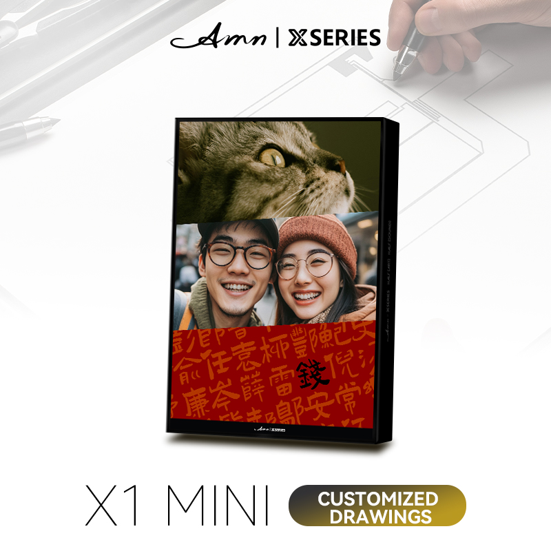 Altavoz Bluetooth artístico AMN X1 Mini - versión con panel personalizable, regalo personalizado para ella