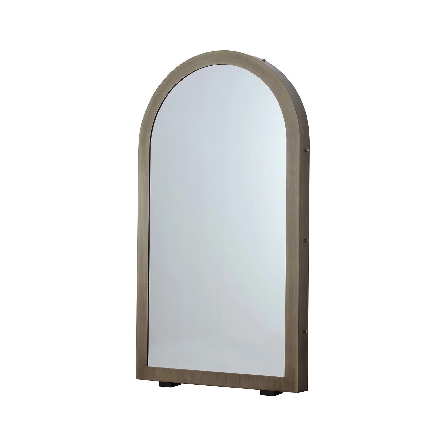 Moorizon Timeless Gate W49.5×H86.6" Antique Bronze Arched LED Infinity Floor Mirror, G45 E12 Plug-In Dimmable, Anti-Tip, for Dressing Room, Bedroom, Retail & Hotel Use detail image 5