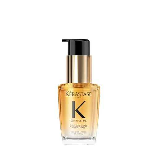 Kerastase Elixir Ultime Refillable Hair Oil - Hydrates & Smoothes Frizz, Adds Shine, With Wild Camellia, Sandalwood and Freesia Fragrance, Nourishes & Strengthens Hair