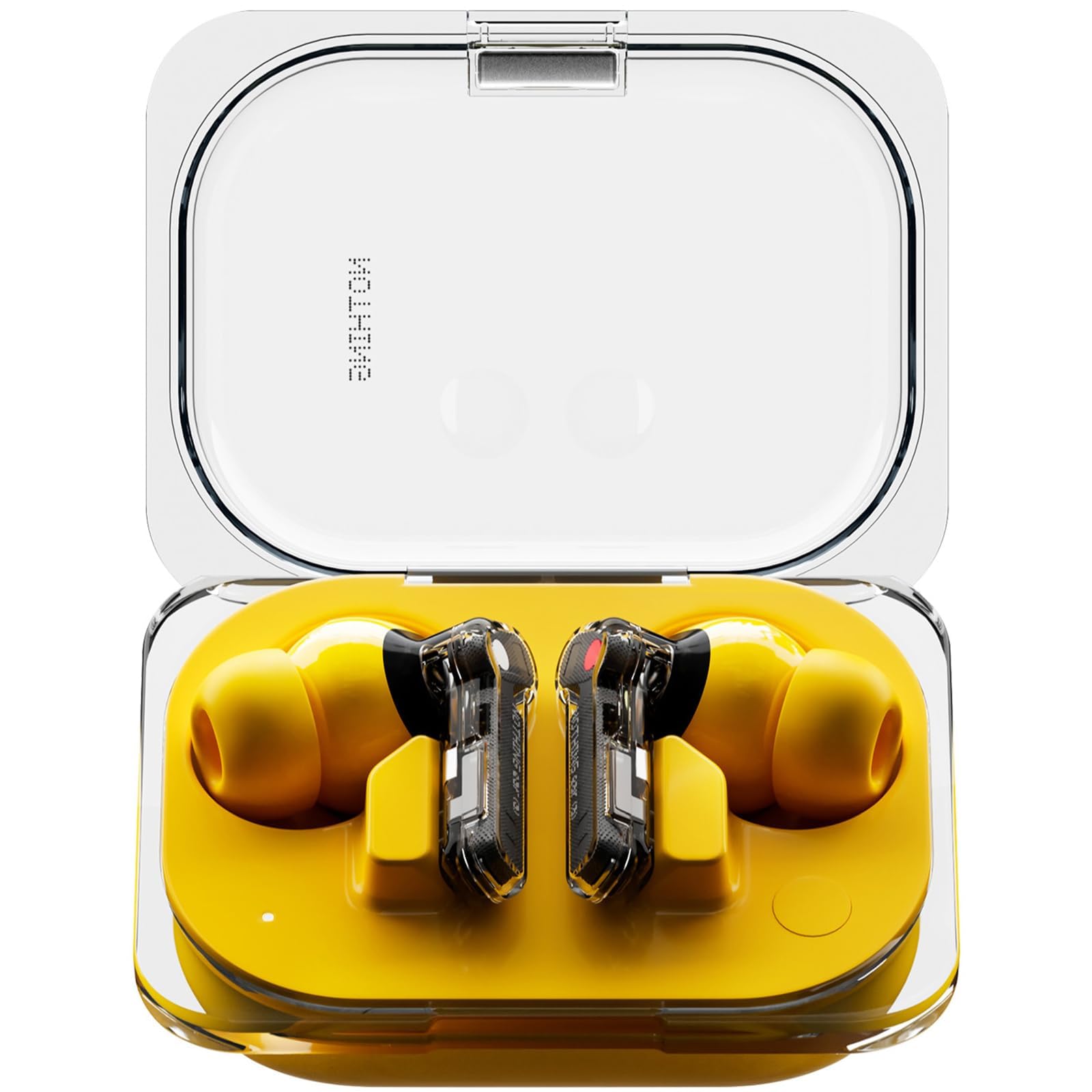 Nothing Ear (a) Wireless Earbuds, 45dB Hybrid Noise Cancelling Earbuds, Hi-Res Audio, Advanced Equaliser, Dual Connect, 6 Mics, 42. 5H Playtime Ear Buds Wireless Bluetooth, Yellow