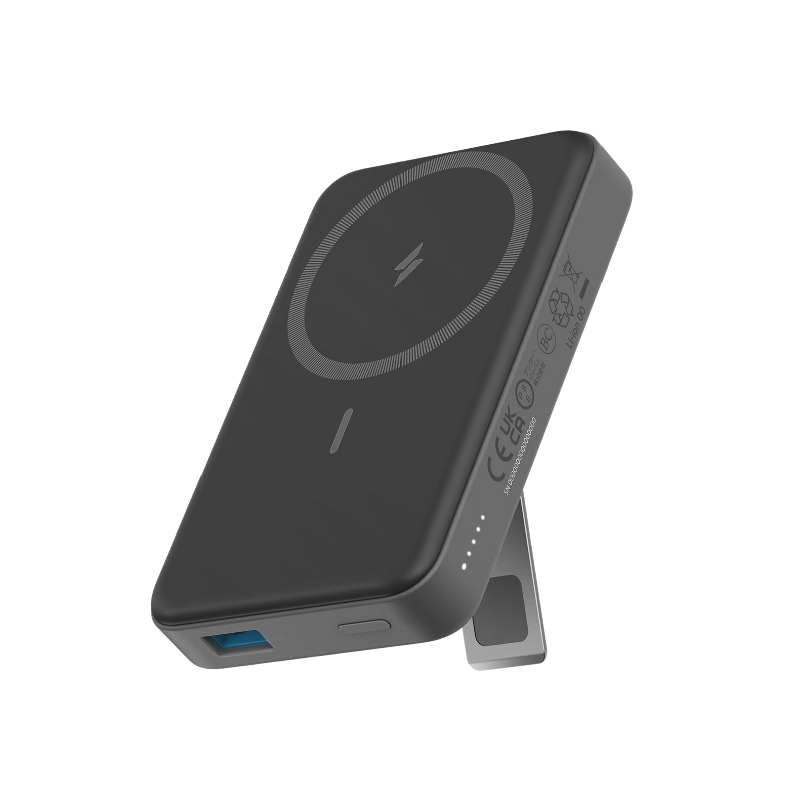 Anker 633 Magnetic Battery 10K, Kickstand & USB-C/USB-A, Portable Power Bank with 10K, USB-A, for iPhone, Samsung, USB-C Devices, Travel Backup