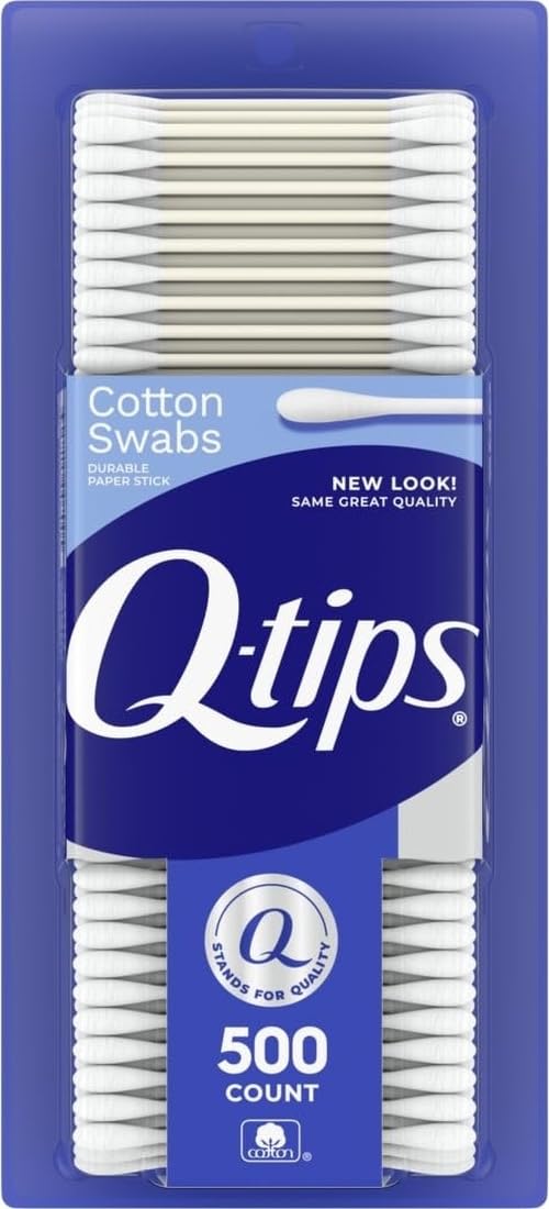 Q-tips Original Cotton Swabs, 100% Cotton, 500 Count